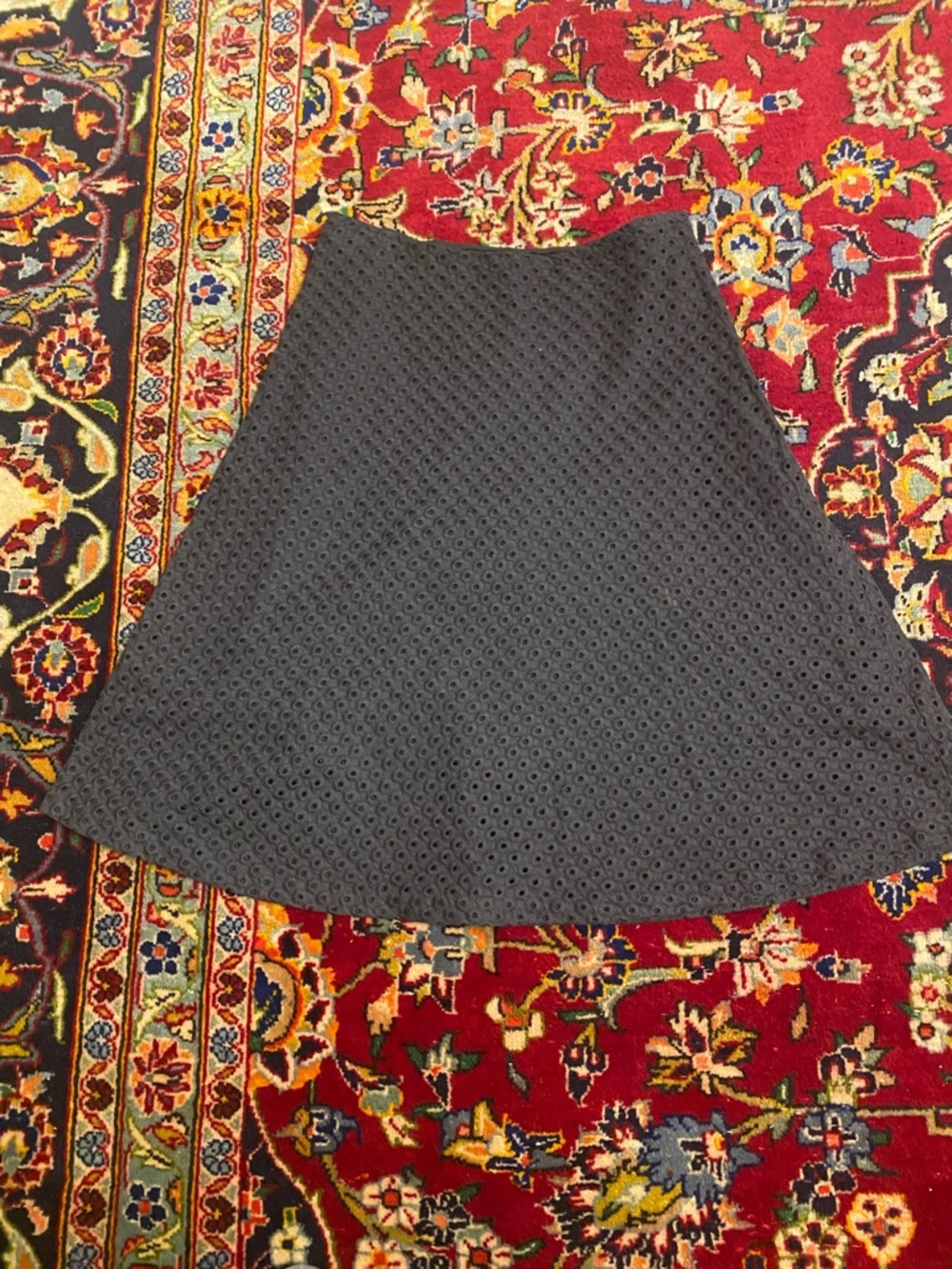 Theory Black Skirt with an all- over eyelet Size 0 - Picture 3 of 5